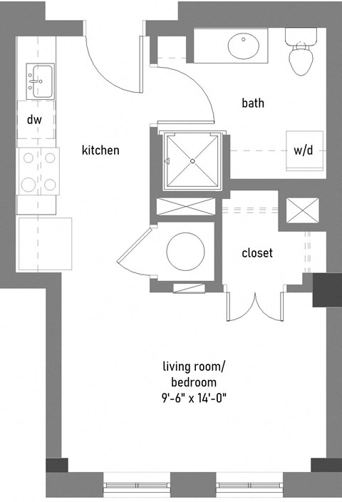 UNIT TYPE 6D  at The Lady, Columbia, SC